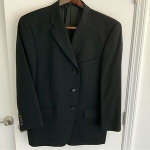 Joseph Abboud Men's Black Wool Blazer